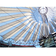 Prefabricated steel frame glass covered atrium